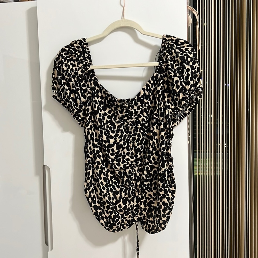 Animal print blouse